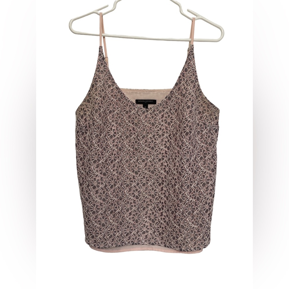 Banana Republic Pink Lace Camisole